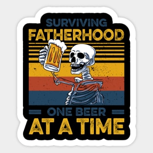 Surviving Brotherhood One Beer At A Time Gift For Men Father day Sticker